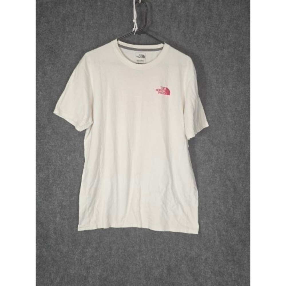 The North Face Mens Short Sleeve Red Box Logo Graphic T-Shirt‎ Off White Large